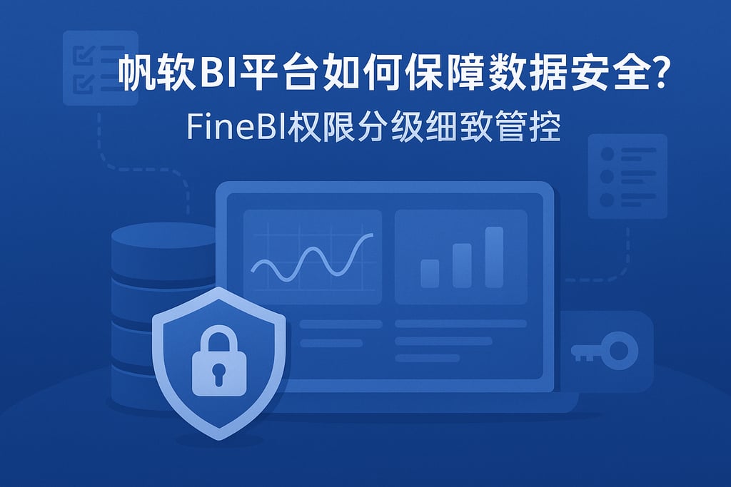 帆软BI平台如何保障数据安全？FineBI权限分级细致管控