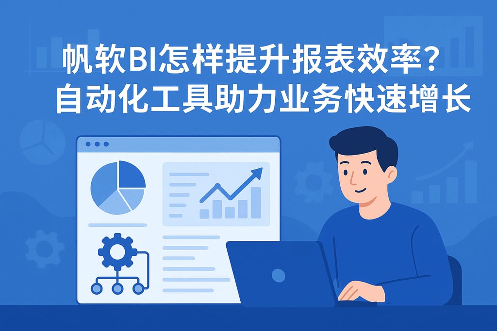 帆软BI怎样提升报表效率？自动化工具助力业务快速增长