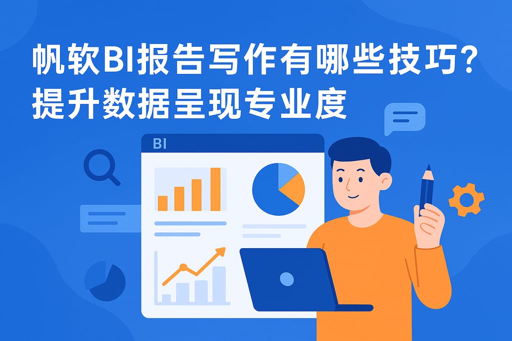 帆软BI报告写作有哪些技巧？提升数据呈现专业度