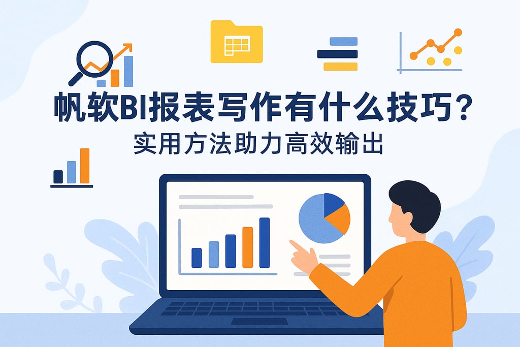 帆软BI报表写作有什么技巧？实用方法助力高效输出