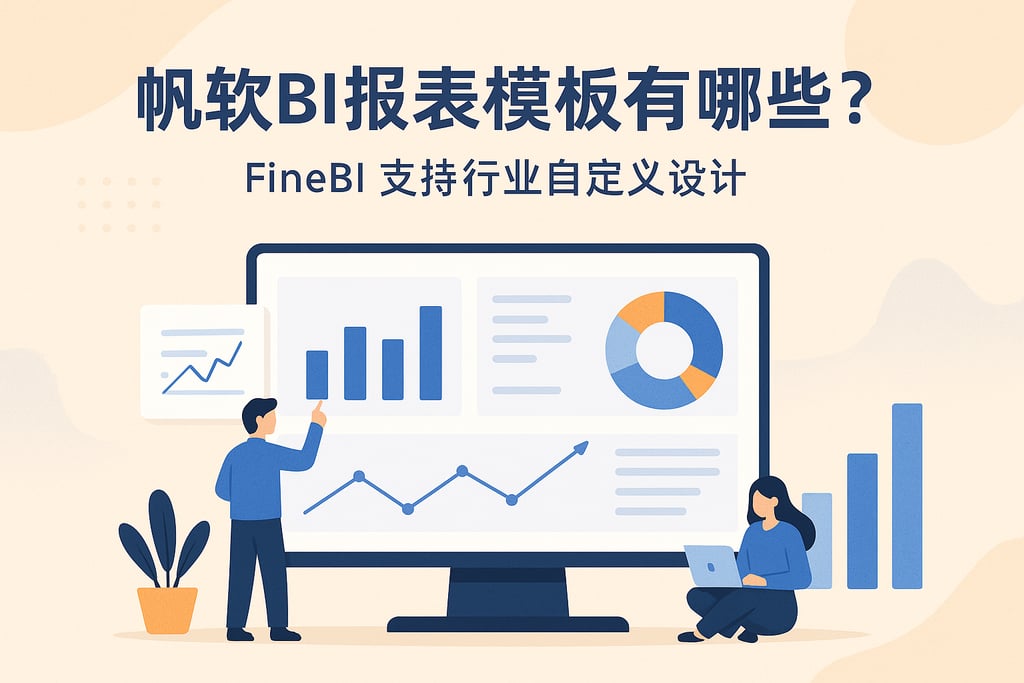 帆软BI报表模板有哪些？FineBI支持行业自定义设计