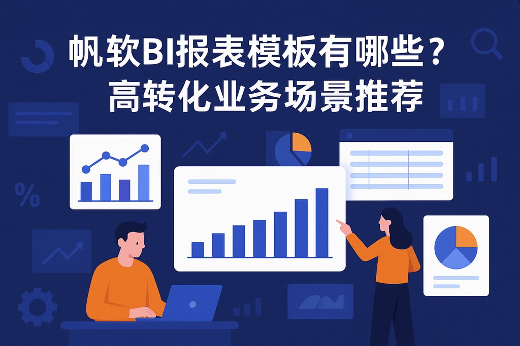 帆软BI报表模板有哪些？高转化业务场景推荐