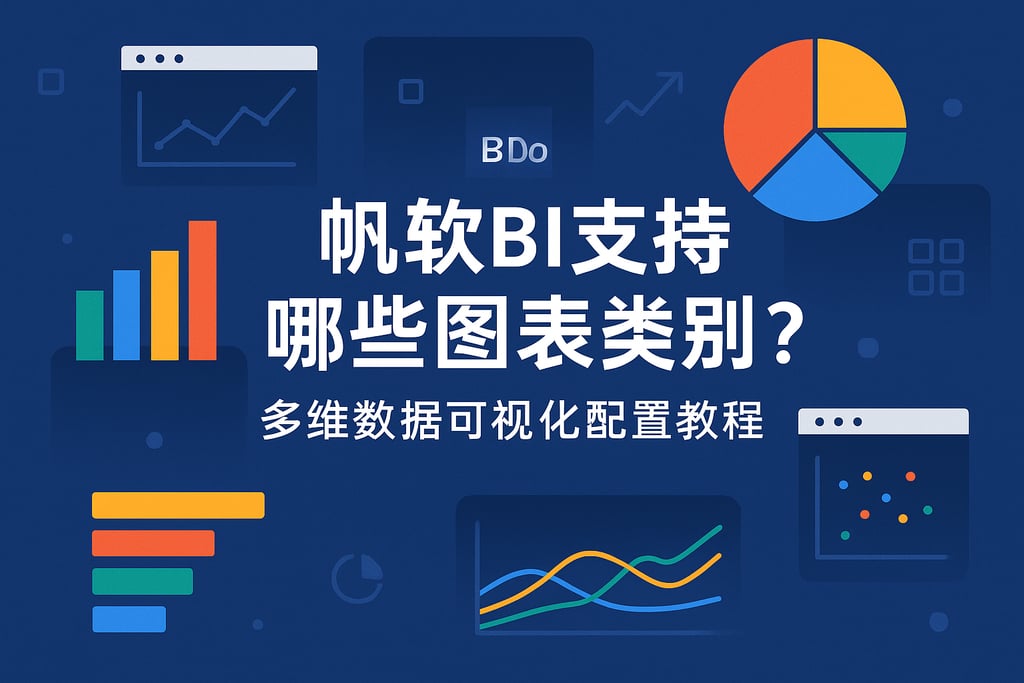 帆软BI支持哪些图表类型？多维数据可视化配置教程