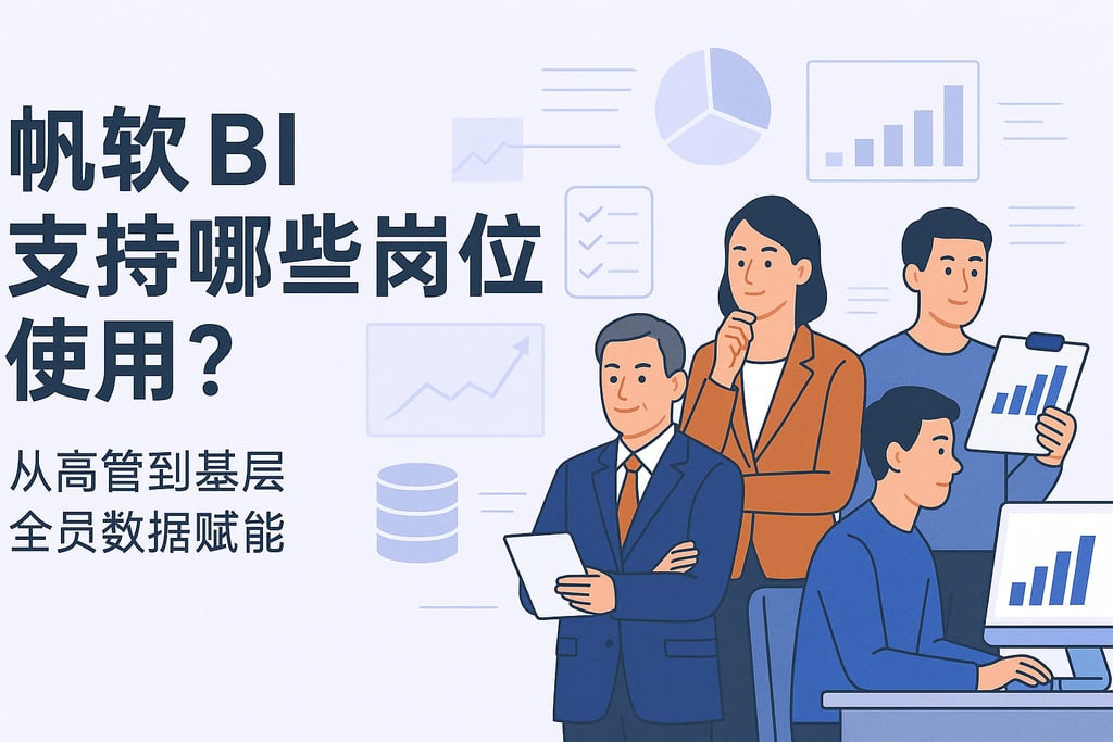 帆软BI支持哪些岗位使用？从高管到基层全员数据赋能