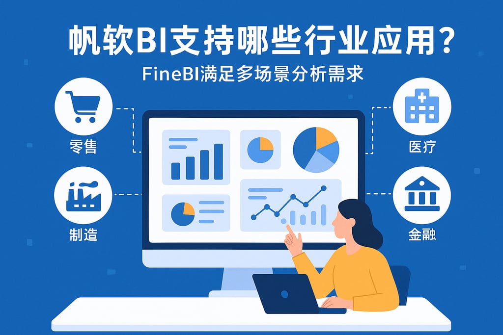 帆软BI支持哪些行业应用？FineBI满足多场景分析需求