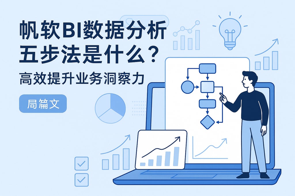 帆软BI数据分析五步法是什么？高效提升业务洞察力
