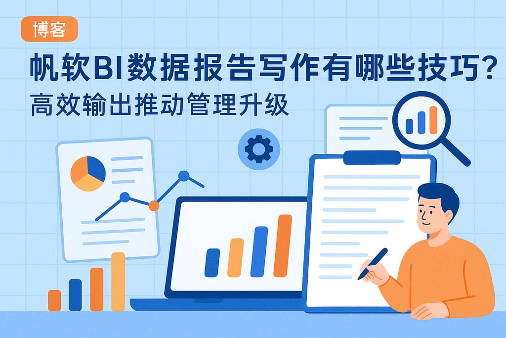 帆软BI数据报告写作有哪些技巧？高效输出推动管理升级