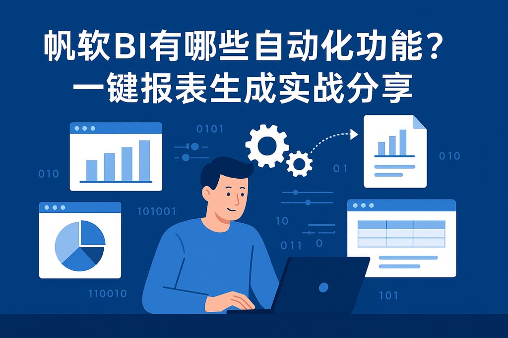 帆软BI有哪些自动化功能？一键报表生成实战分享