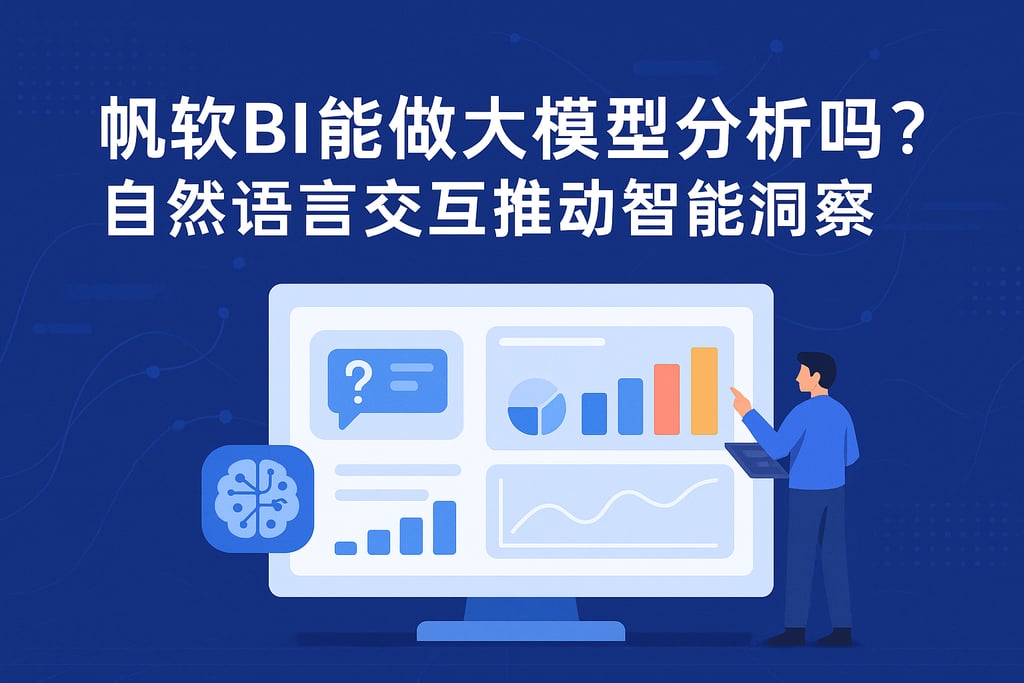 帆软BI能做大模型分析吗？自然语言交互推动智能洞察