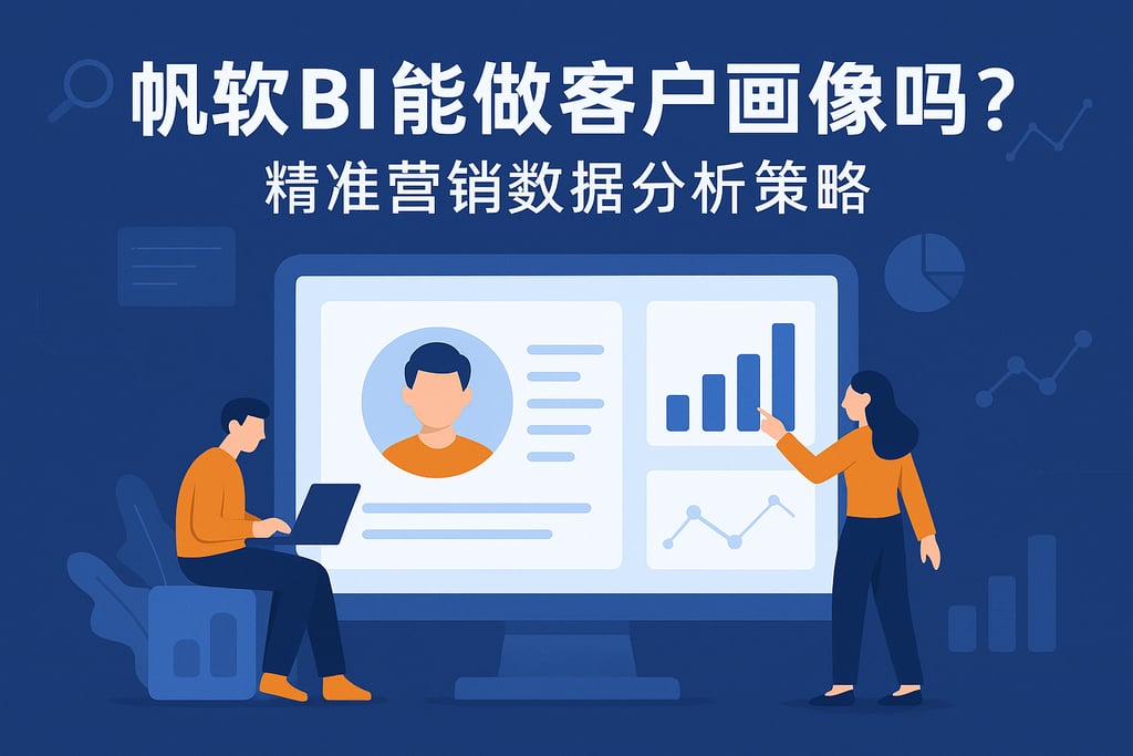 帆软BI能做客户画像吗？精准营销数据分析策略