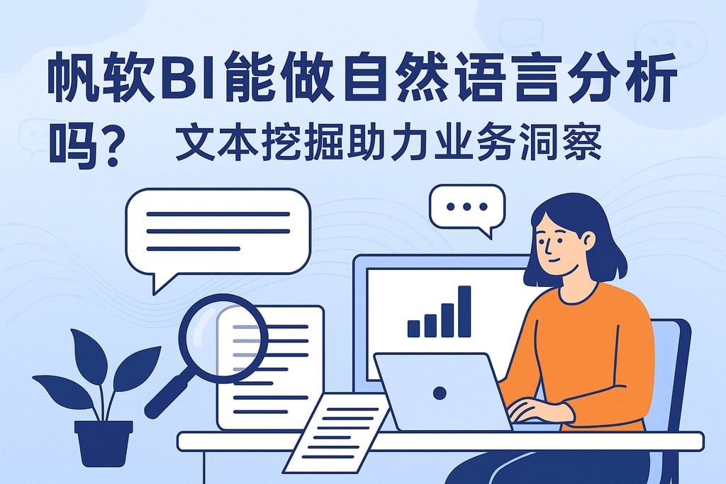 帆软BI能做自然语言分析吗？文本挖掘助力业务洞察