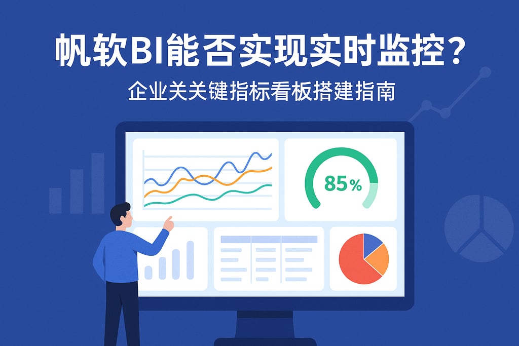 帆软BI能否实现实时监控？企业关键指标看板搭建指南