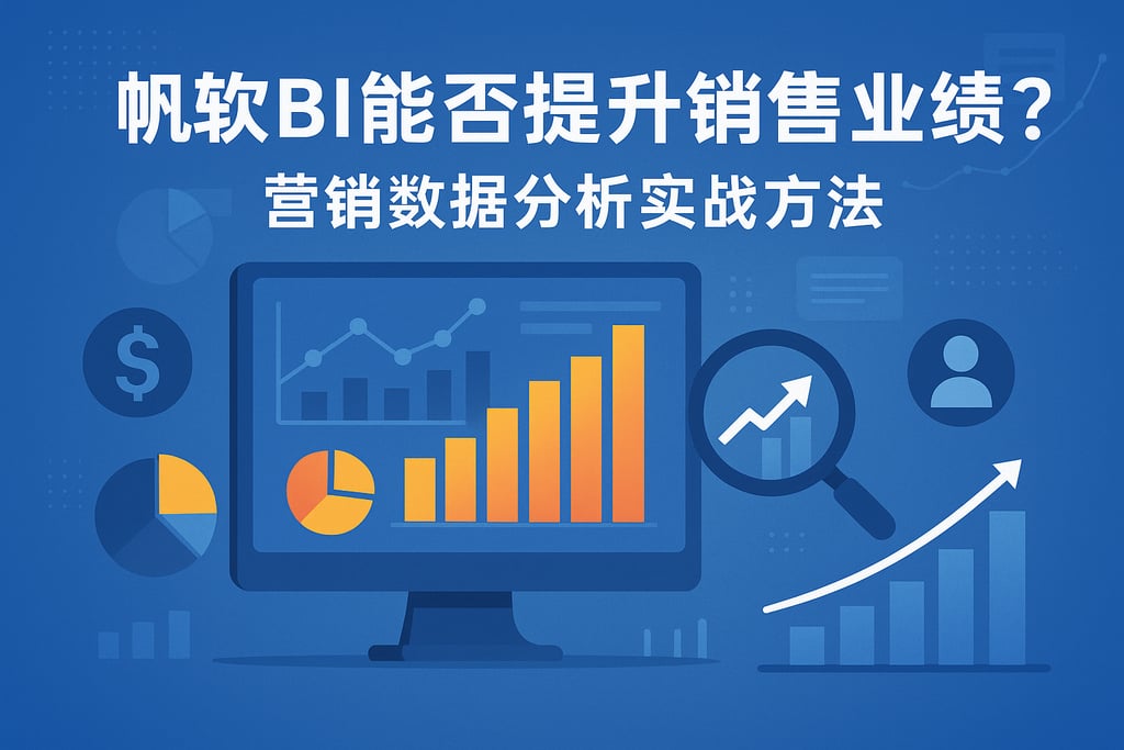 帆软BI能否提升销售业绩？营销数据分析实战方法