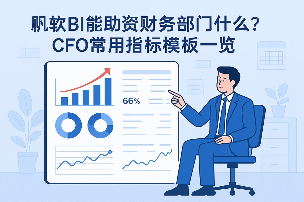 帆软BI能帮助财务部门什么？CFO常用指标模板一览