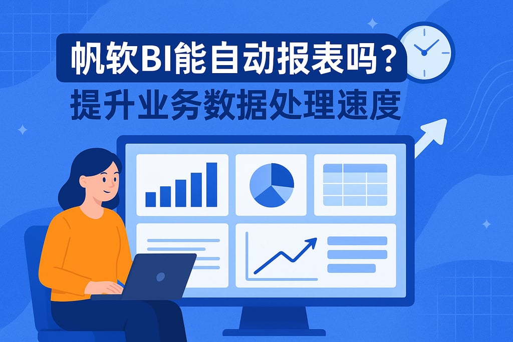 帆软BI能自动报表吗？提升业务数据处理速度