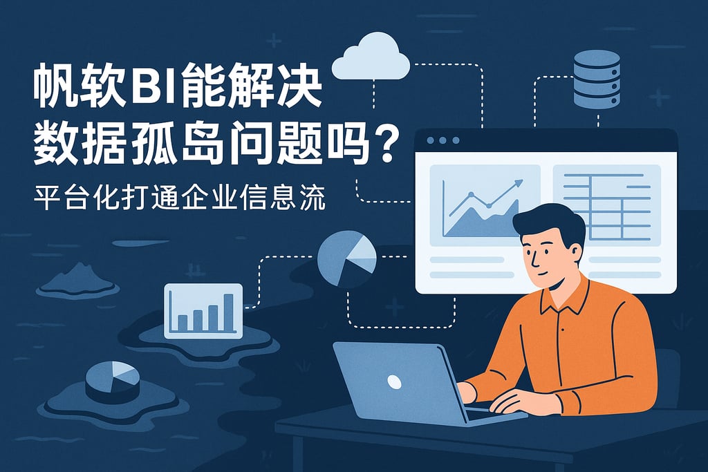 帆软BI能解决数据孤岛问题吗？平台化打通企业信息流