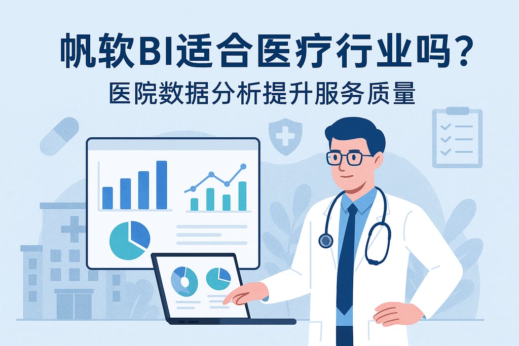 帆软BI适合医疗行业吗？医院数据分析提升服务质量