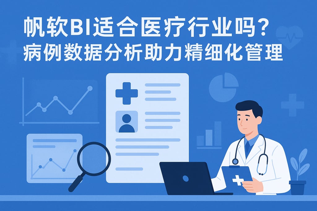 帆软BI适合医疗行业吗？病例数据分析助力精细化管理