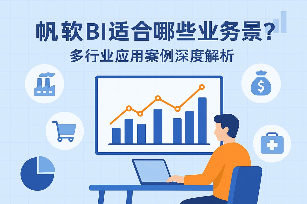 帆软BI适合哪些业务场景？多行业应用案例深度解析