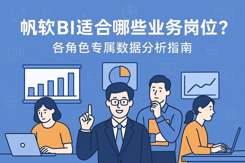 帆软BI适合哪些业务岗位？各角色专属数据分析指南