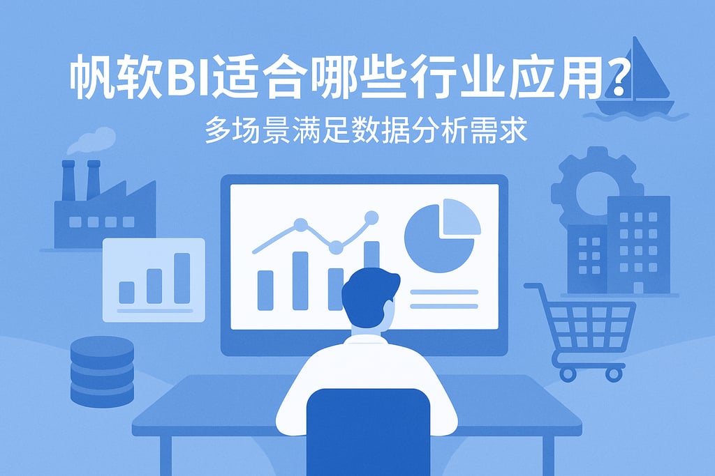 帆软BI适合哪些行业应用？多场景满足数据分析需求