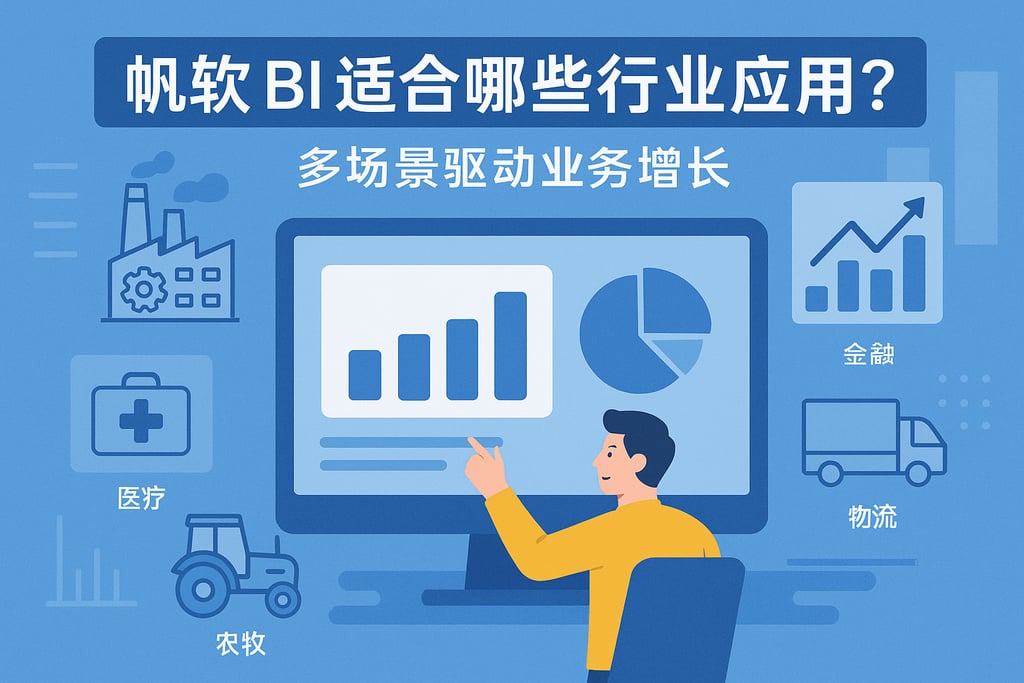 帆软BI适合哪些行业应用？多场景驱动业务增长