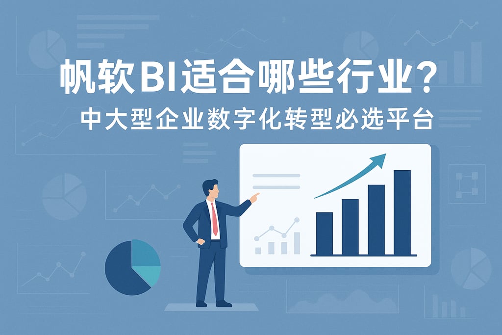 帆软BI适合哪些行业？中大型企业数字化转型必选平台