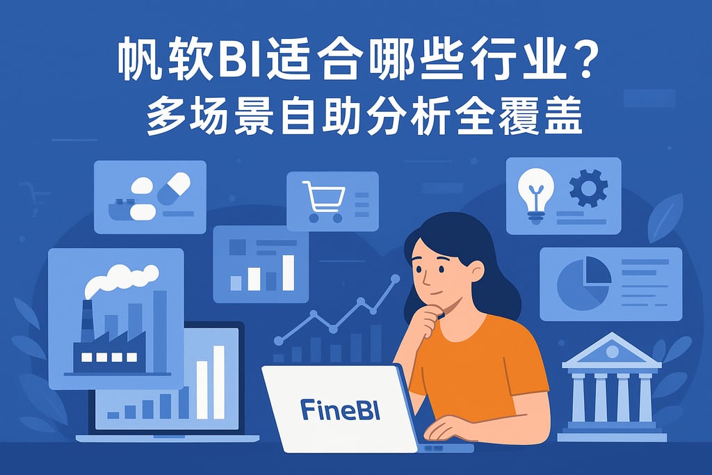 帆软BI适合哪些行业？多场景自助分析全覆盖