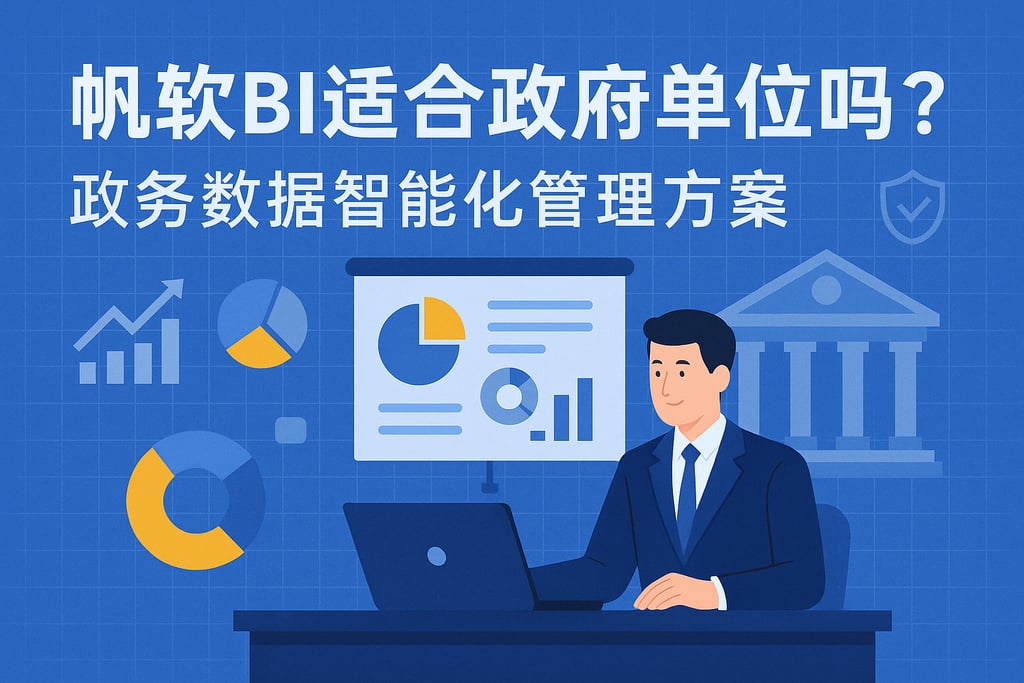帆软BI适合政府单位吗？政务数据智能化管理方案