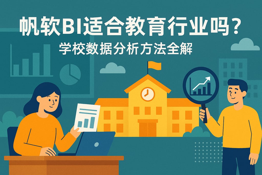 帆软BI适合教育行业吗？学校数据分析方法全解