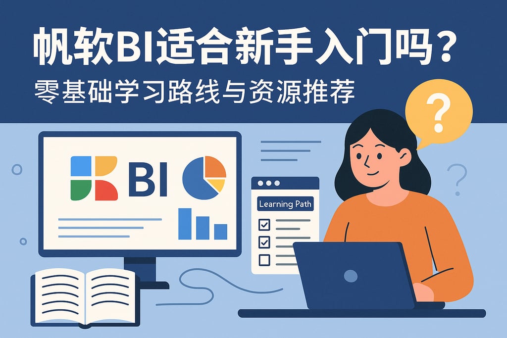 帆软BI适合新手入门吗？零基础学习路线与资源推荐