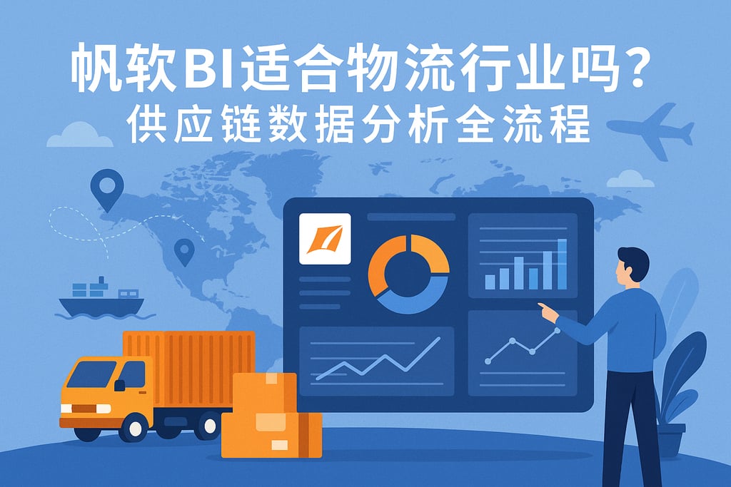 帆软BI适合物流行业吗？供应链数据分析全流程