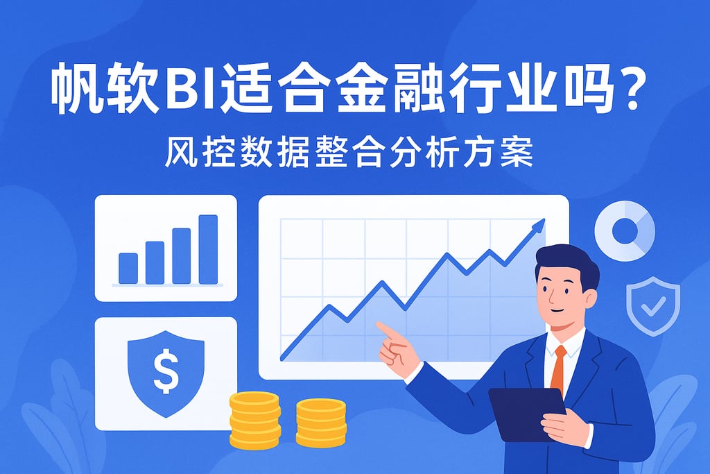 帆软BI适合金融行业吗？风控数据整合分析方案
