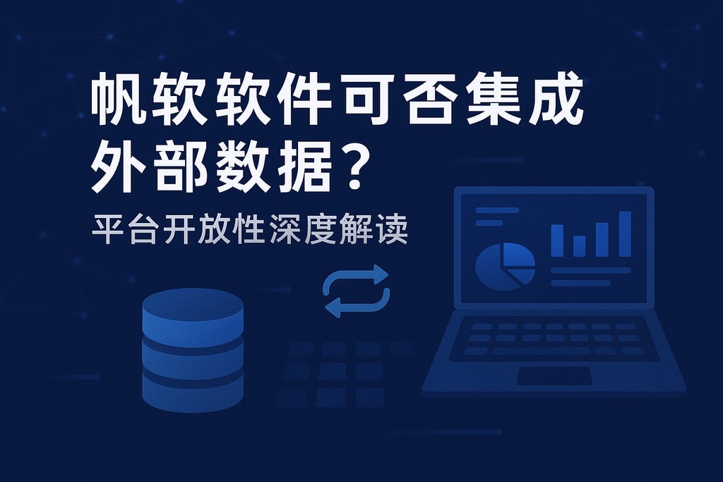 帆软软件可否集成外部数据？平台开放性深度解读