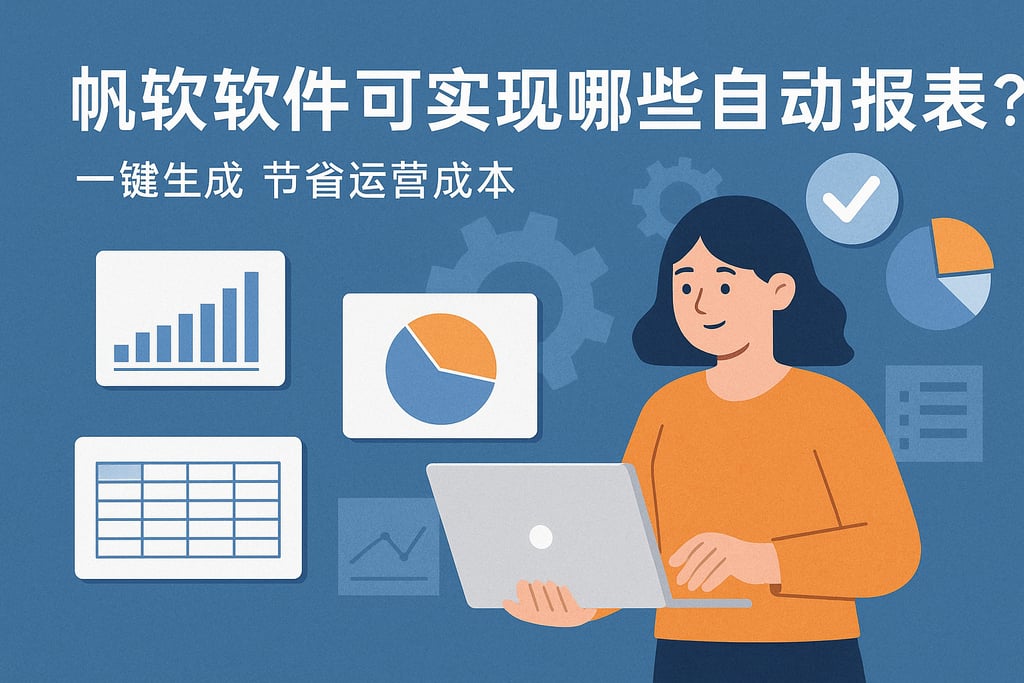 帆软软件可实现哪些自动报表？一键生成节省运营成本