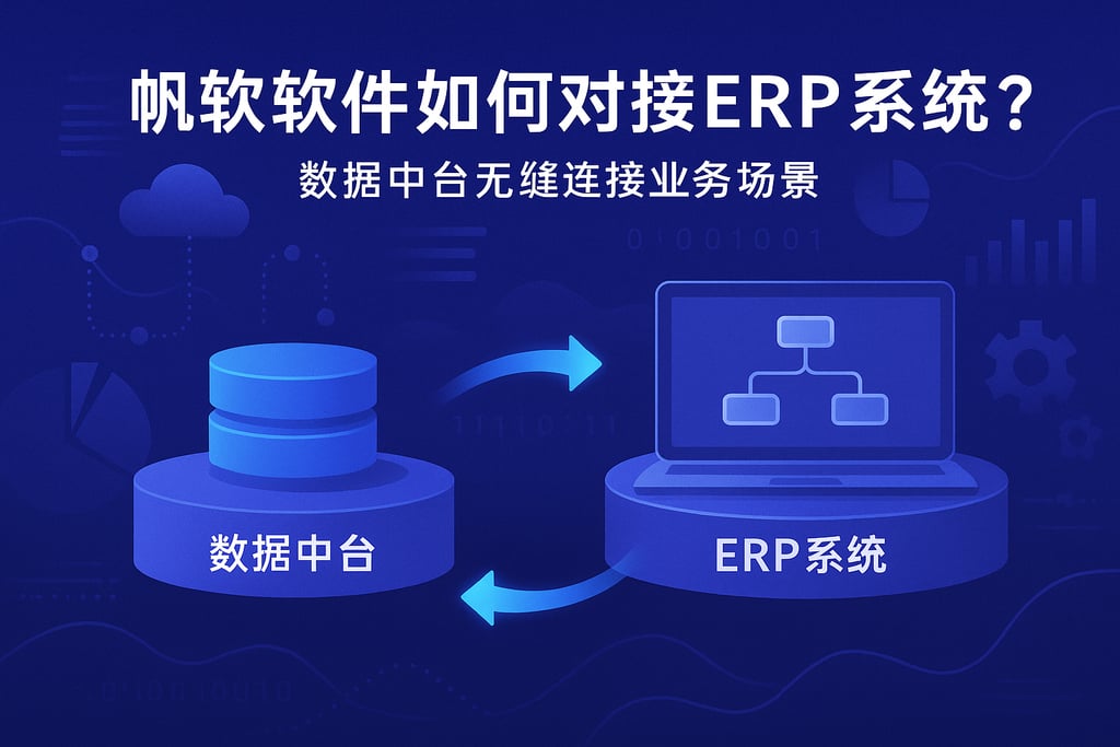 帆软软件如何对接ERP系统？数据中台无缝连接业务场景