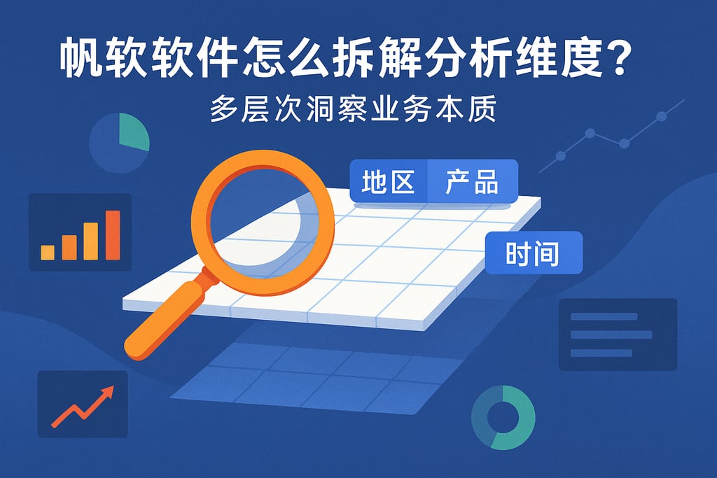 帆软软件怎么拆解分析维度？多层次洞察业务本质
