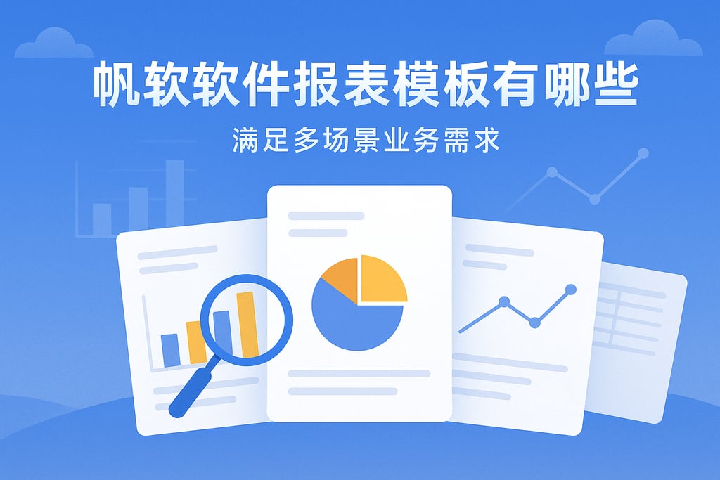 帆软软件报表模板有哪些类型？满足多场景业务需求