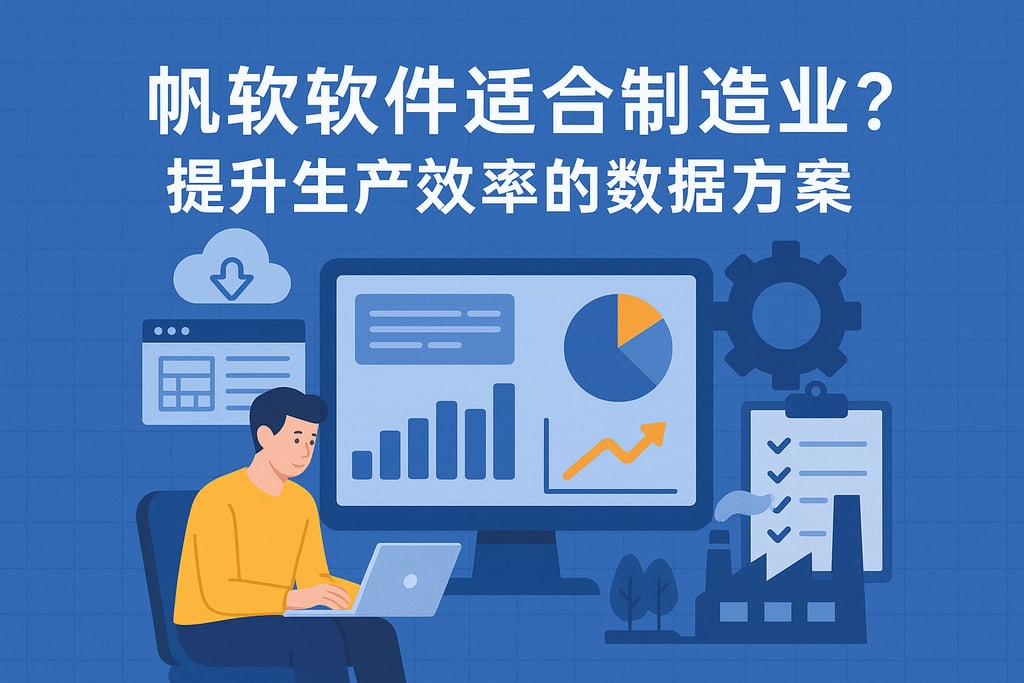 帆软软件适合制造业吗？提升生产效率的数据方案