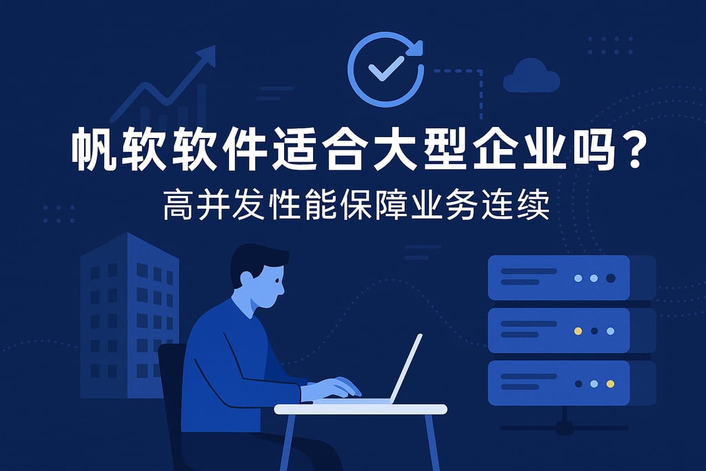 帆软软件适合大型企业吗？高并发性能保障业务连续性