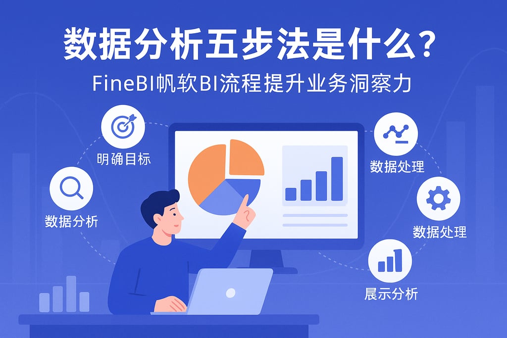 数据分析五步法是什么？FineBI帆软BI流程提升业务洞察力