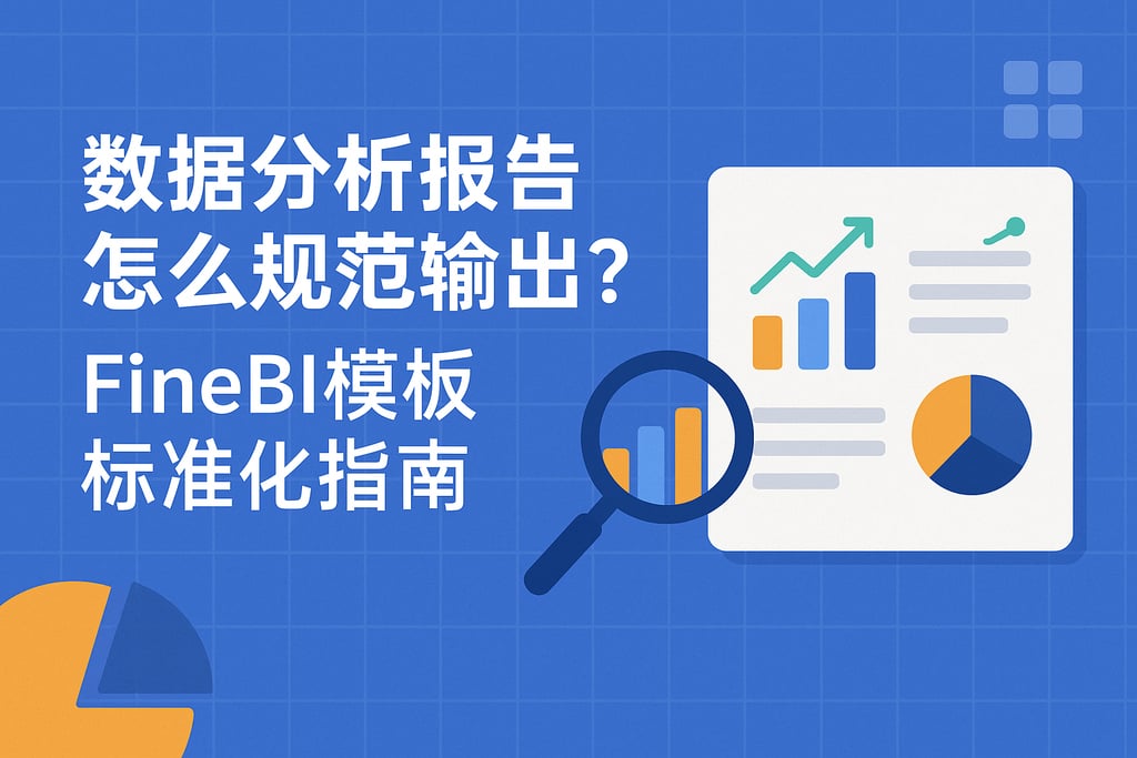 数据分析报告怎么规范输出？FineBI模板标准化指南