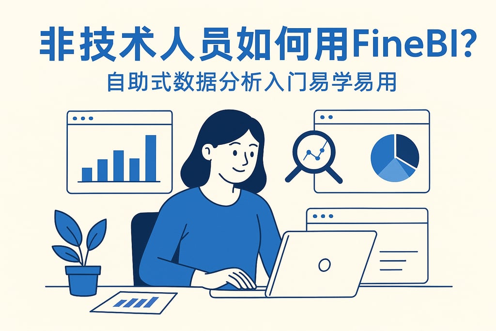 非技术人员如何用FineBI？自助式数据分析入门易学易用