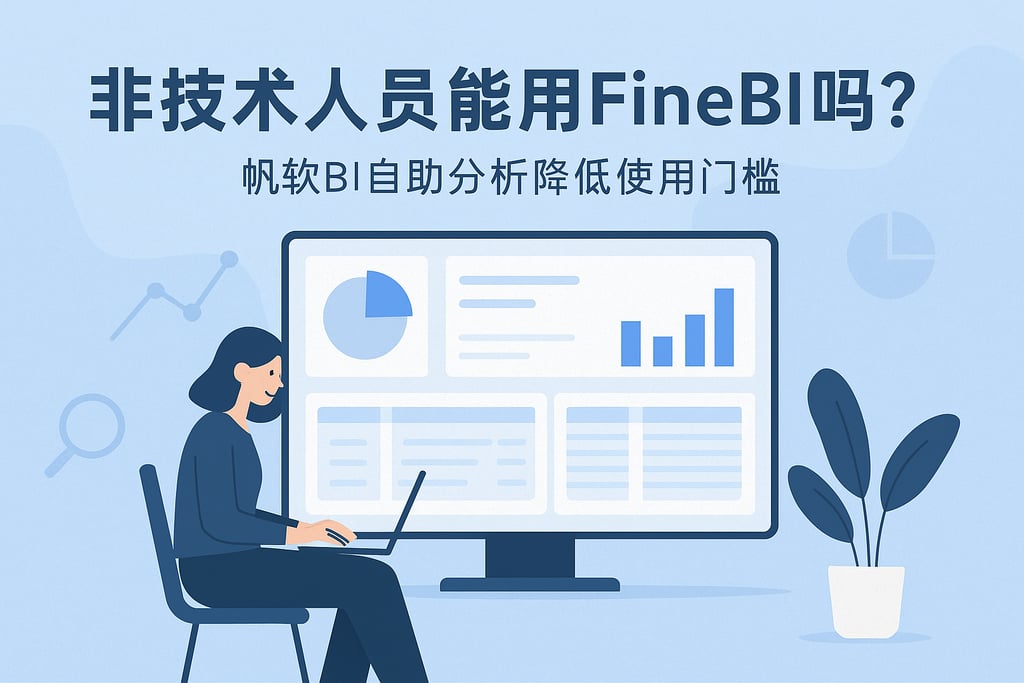 非技术人员能用FineBI吗？帆软BI自助分析降低使用门槛