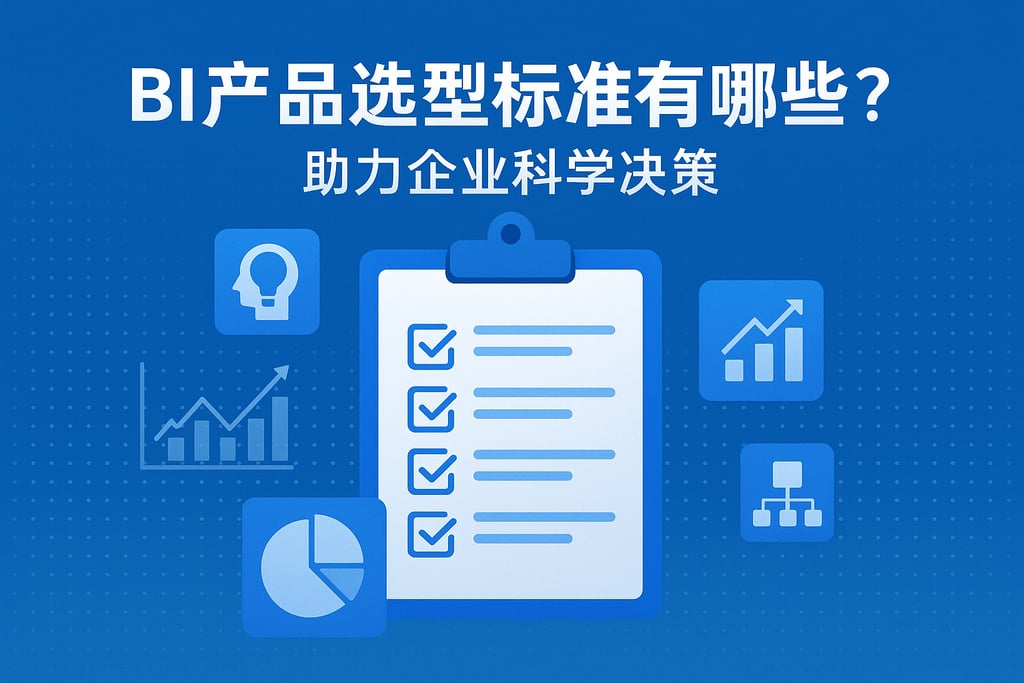 BI产品选型标准有哪些？助力企业科学决策