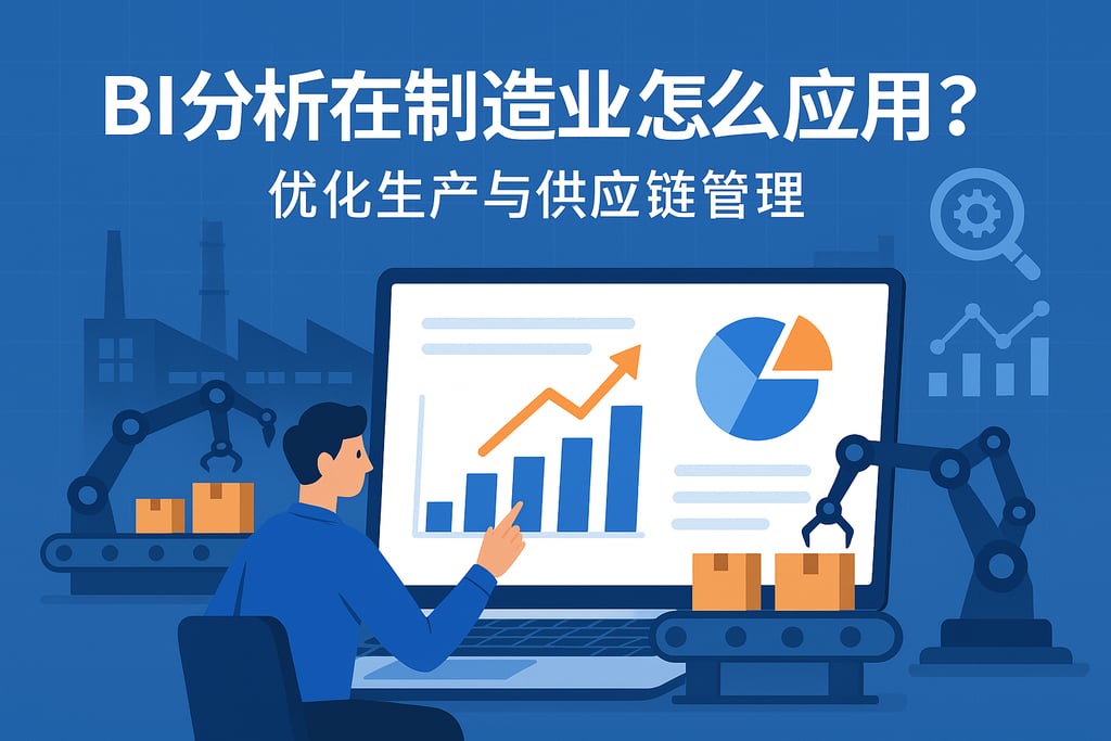 BI分析在制造业怎么应用？优化生产与供应链管理