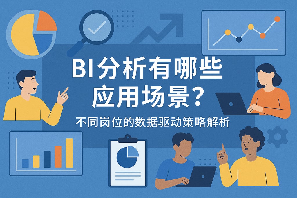 BI分析有哪些应用场景？不同岗位的数据驱动策略解析