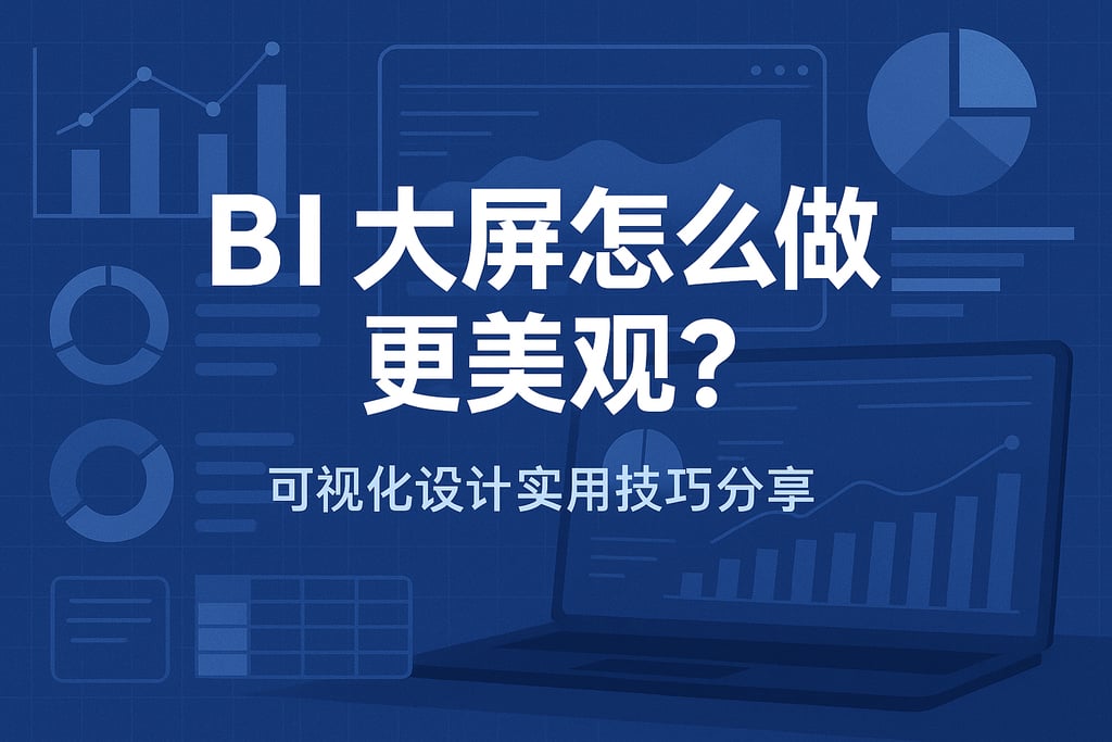 BI大屏怎么做更美观？可视化设计实用技巧分享