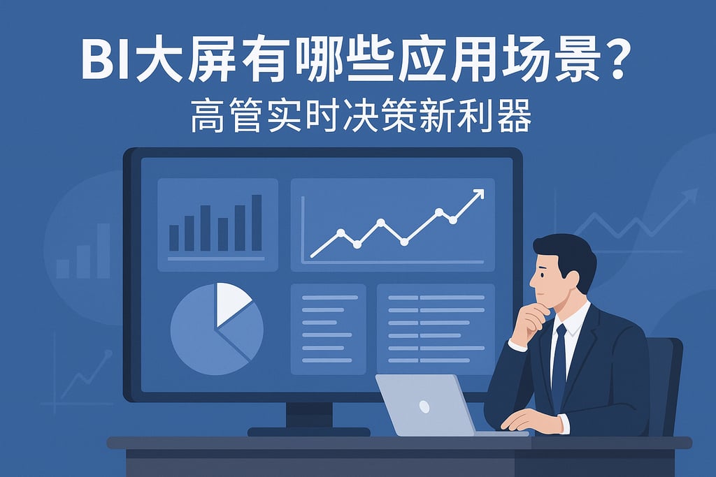 BI大屏有哪些应用场景？高管实时决策新利器