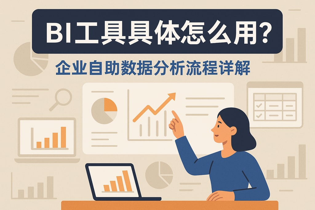 BI工具具体怎么用？企业自助数据分析流程详解